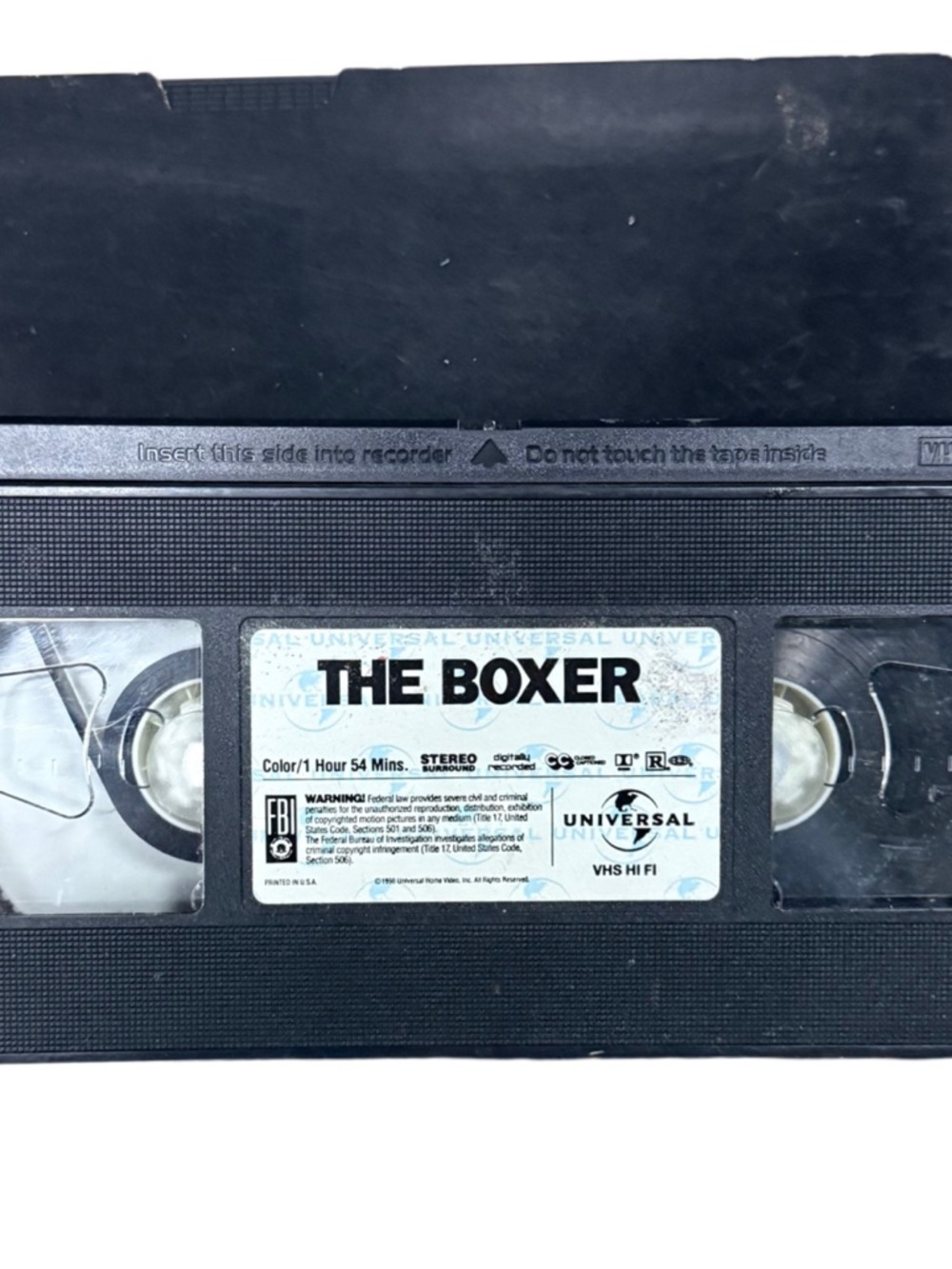 Collectible Vintage "The Boxer" VHS tape from 1997